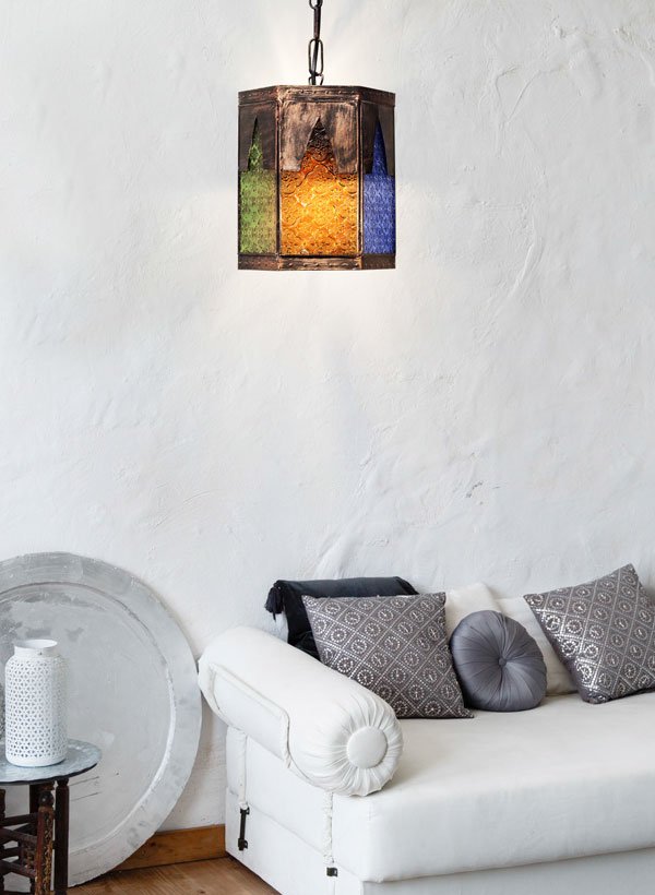 Lámpara colgante artesanal Meknes