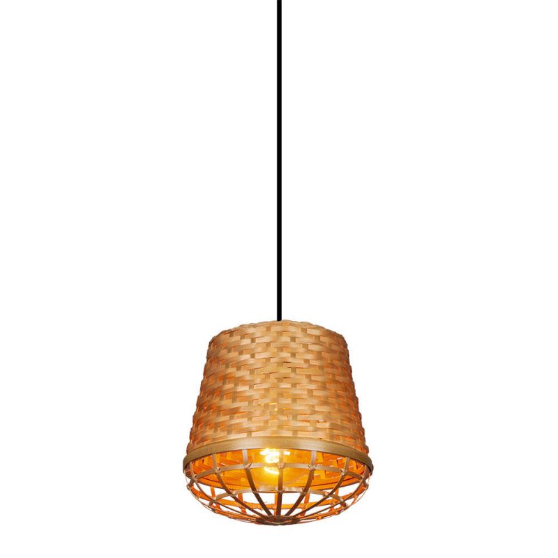 Lámpara colgante 1 luz bambú Fargesia 4